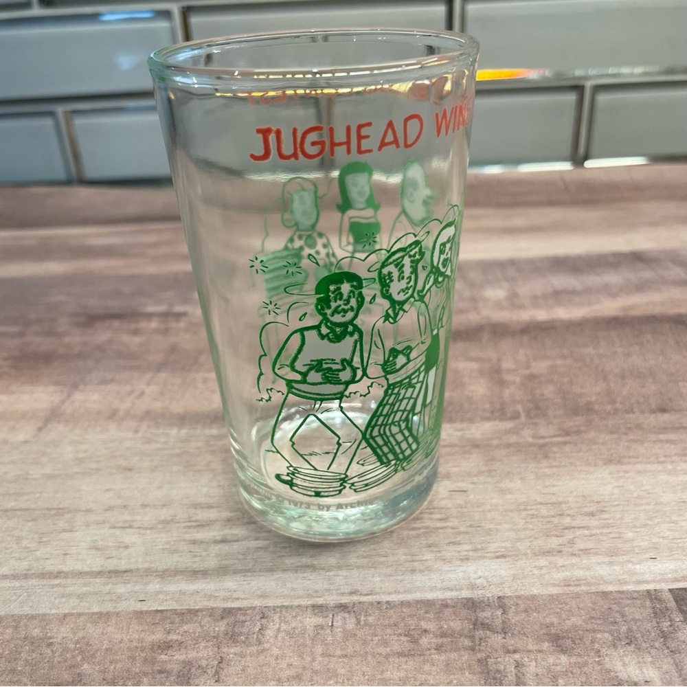Vintage 1973 Archie Jelly/Juice Glass Jughead Wins The Pie Eating Contest
